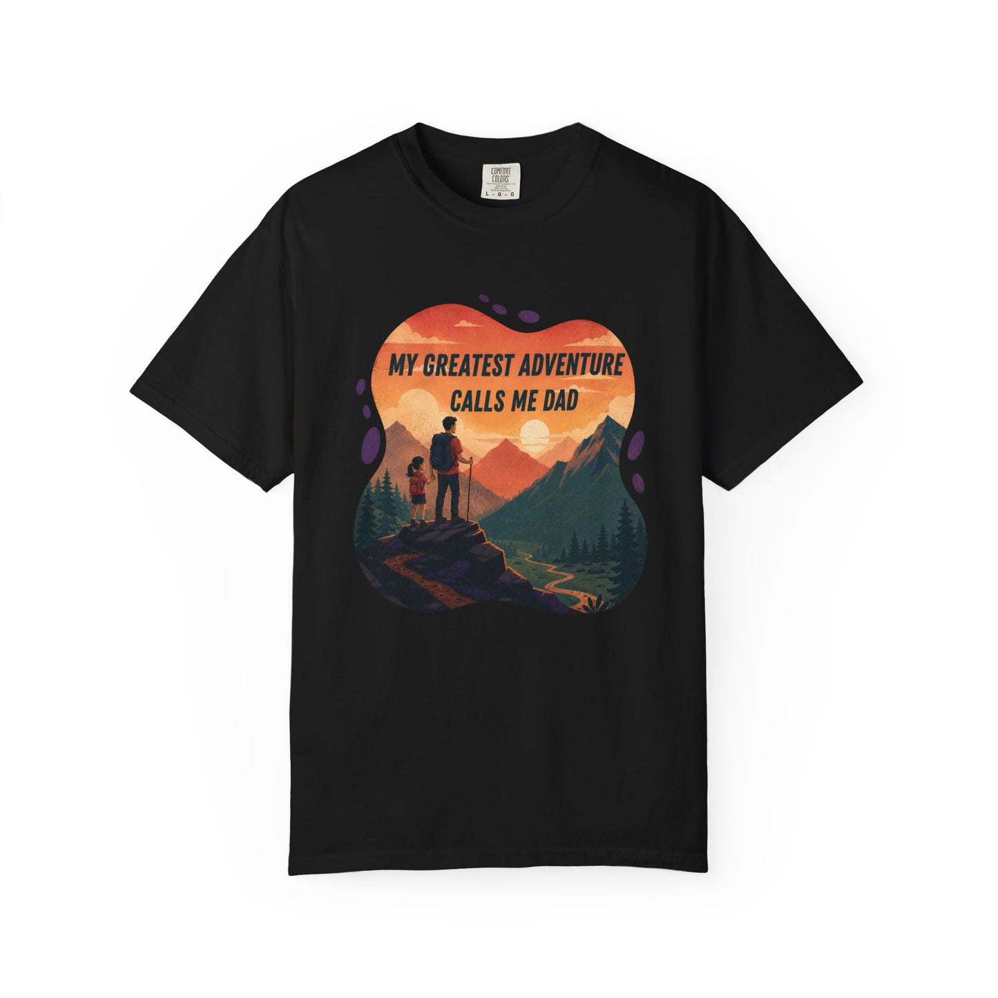 My Greatest Adventure Calls Me Dad T-shirt | Hiking Dad Mountain Design