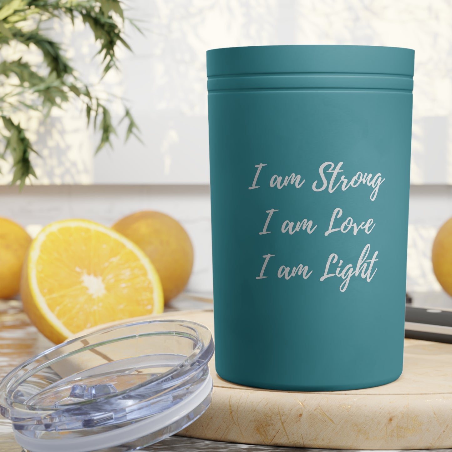 I Am Strong I Am Love I Am Light 11oz Insulated Tumbler