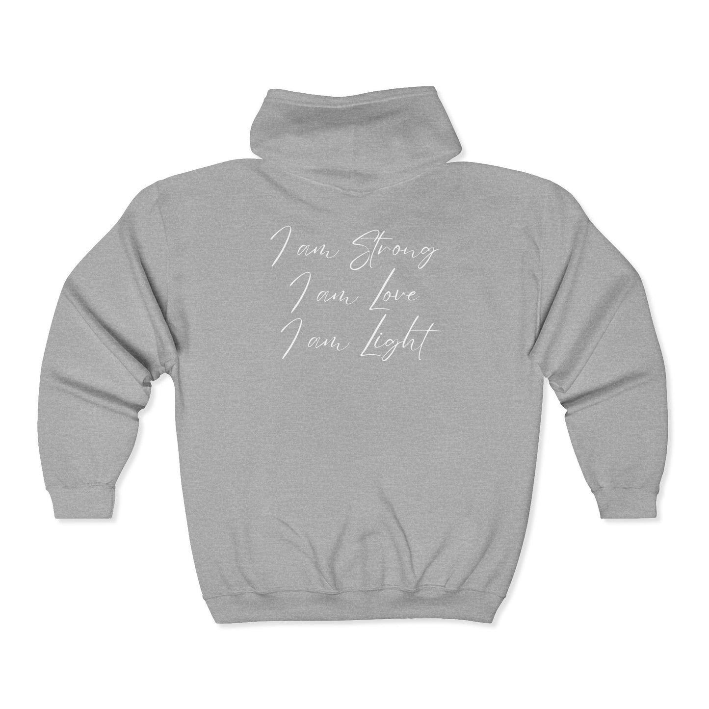 I am Light Unisex Heavy Blend™ Full Zip Hooded Sweatshirt