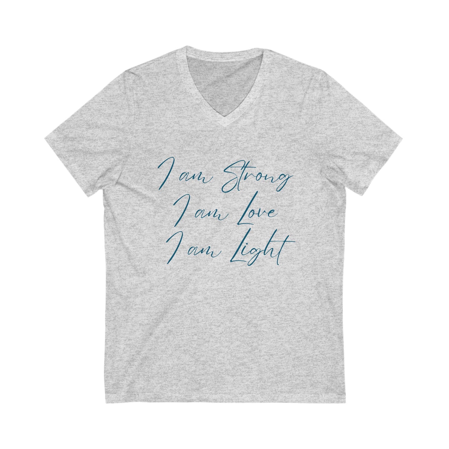 I am Light Jersey Short Sleeve V-Neck Tee