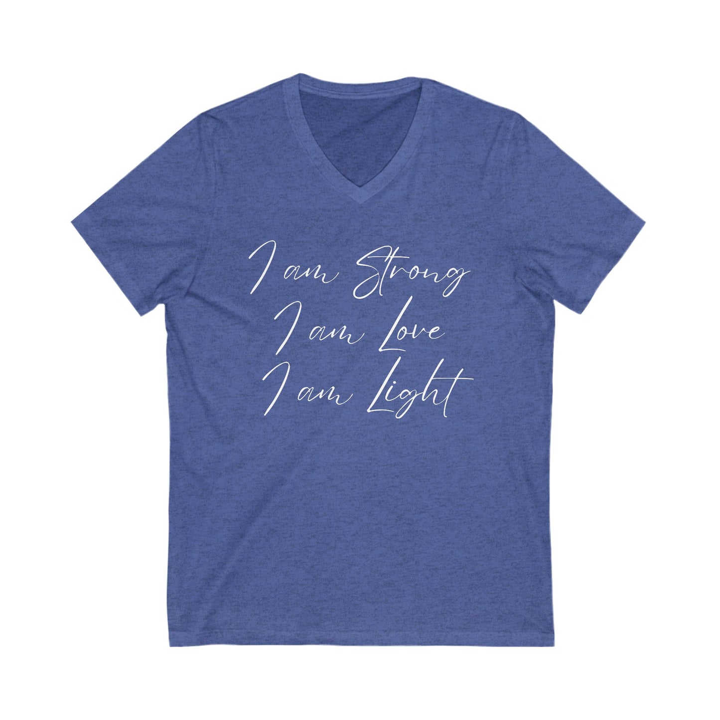 I am Light Jersey Short Sleeve V-Neck Tee