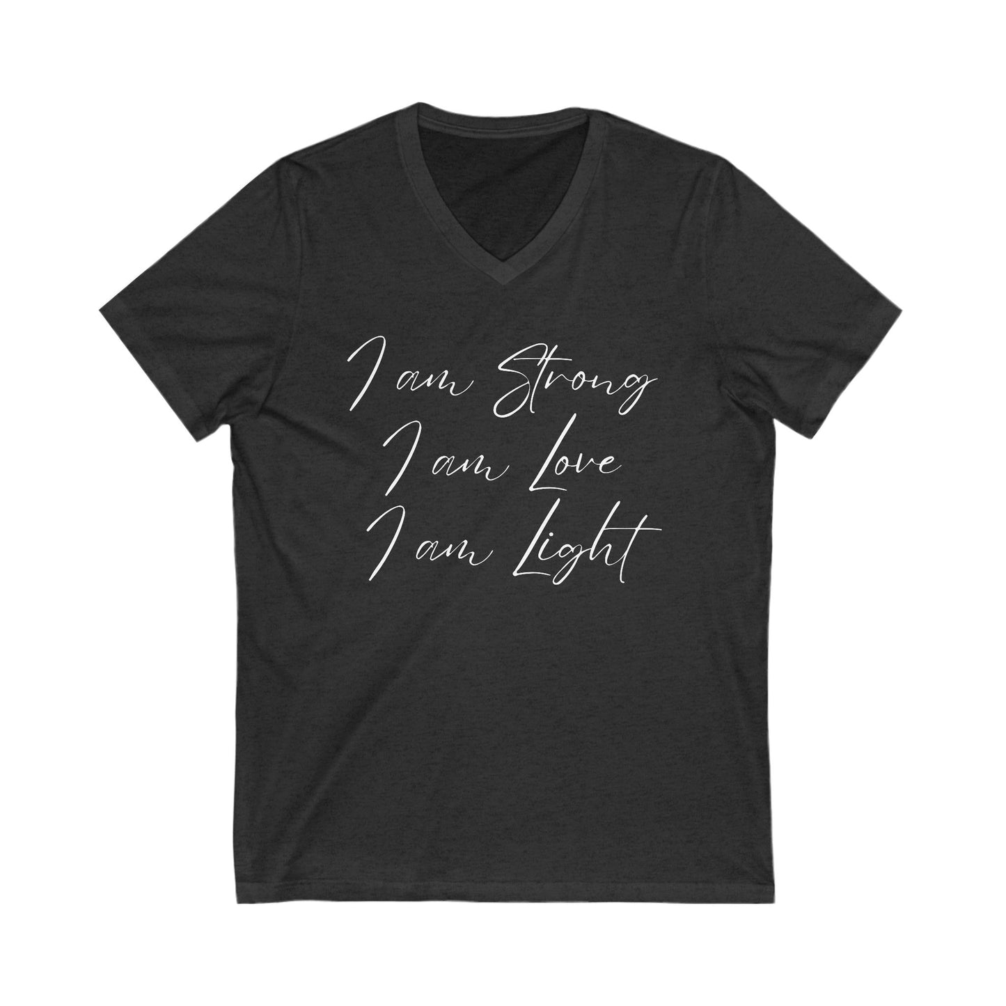 I am Light Jersey Short Sleeve V-Neck Tee