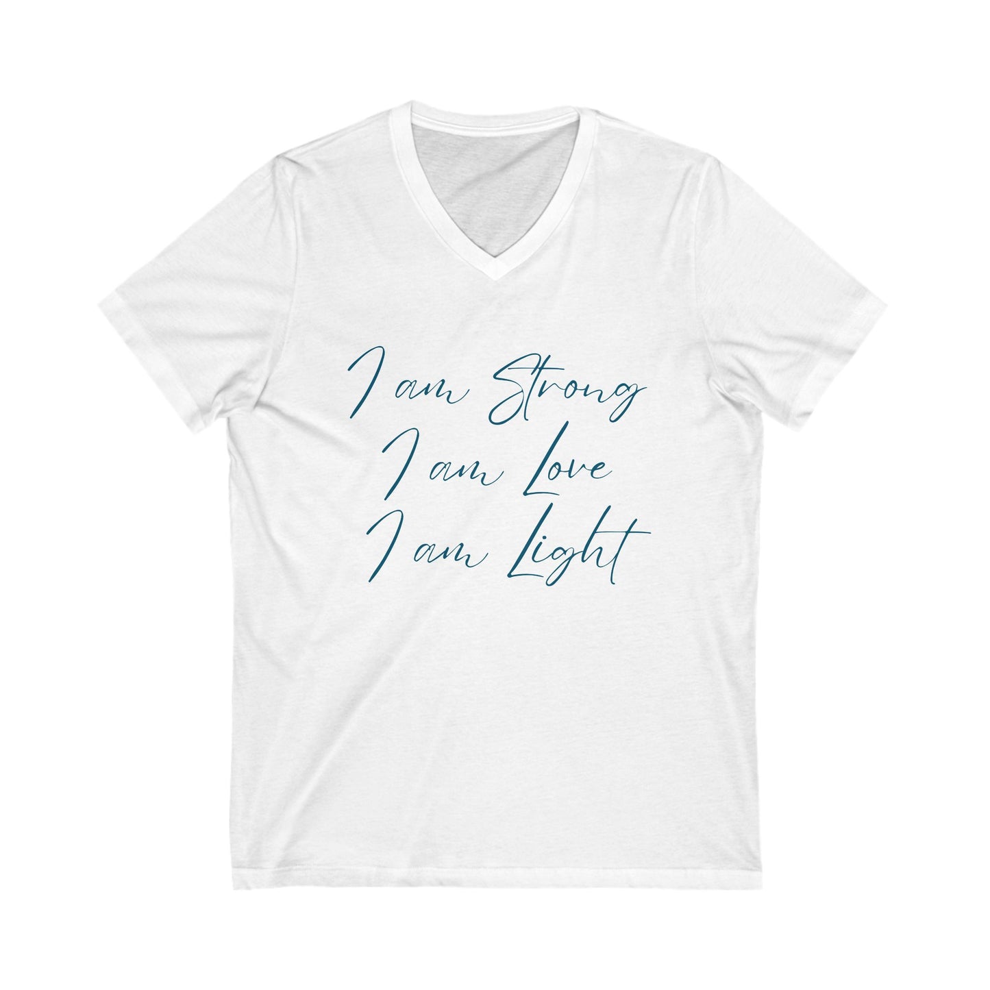 I am Light Jersey Short Sleeve V-Neck Tee