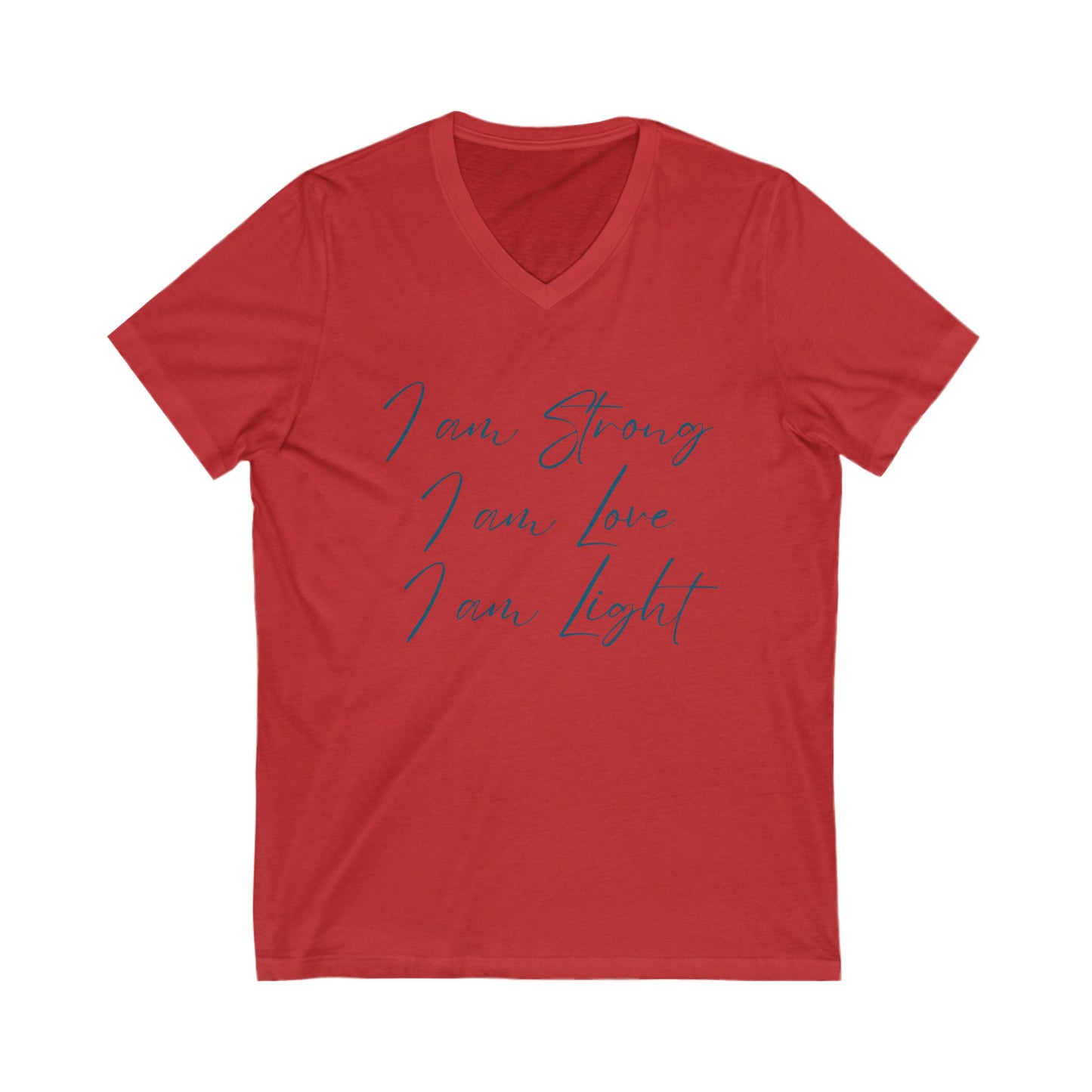 I am Light Jersey Short Sleeve V-Neck Tee
