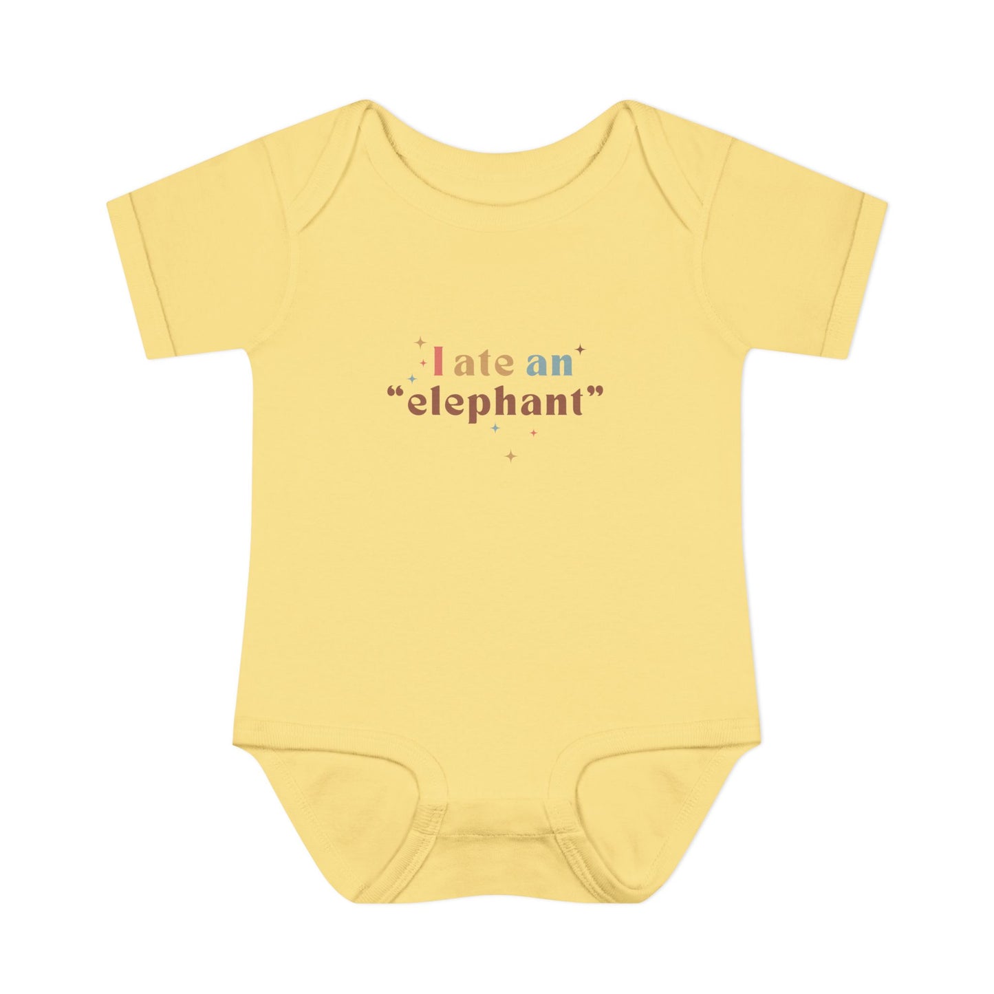 "I Ate an 'Elephant'" Infant Baby Rib Bodysuit
