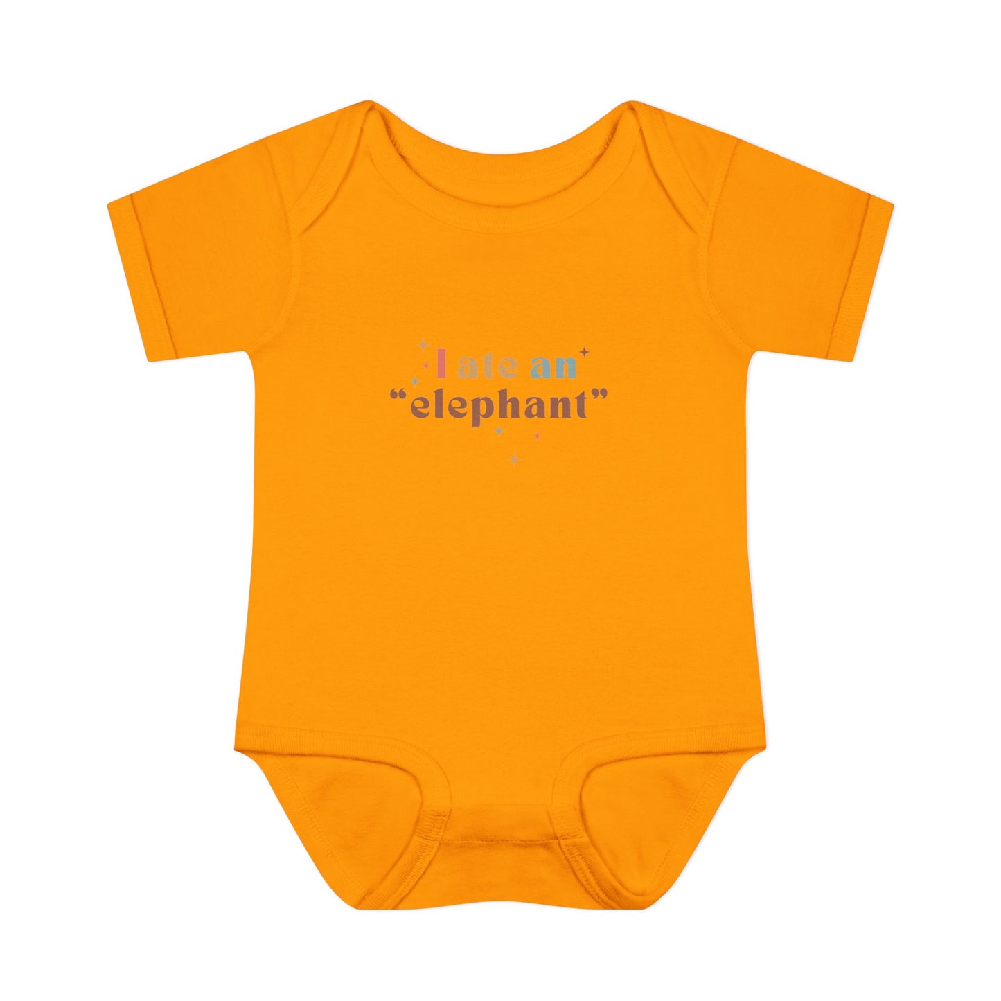 "I Ate an 'Elephant'" Infant Baby Rib Bodysuit