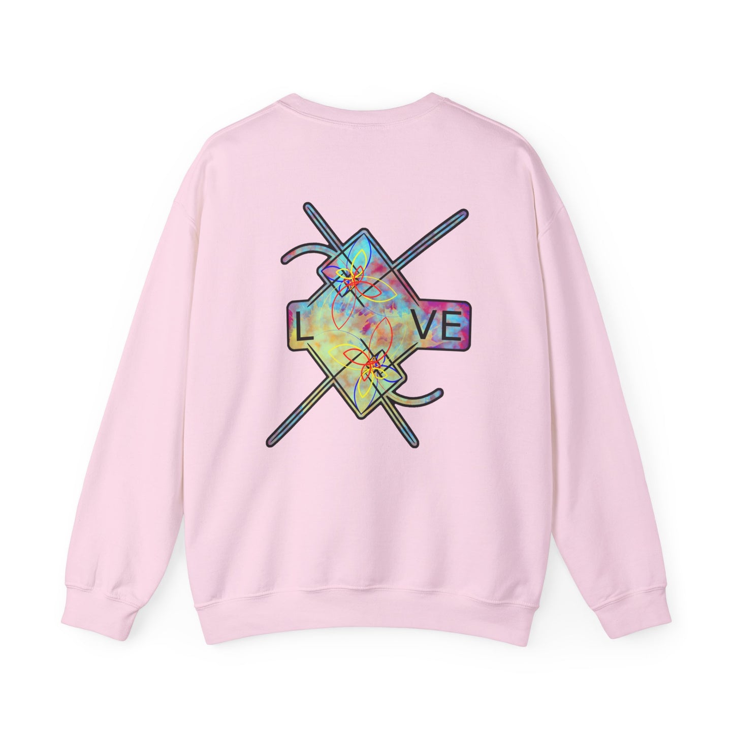‘LOVE’ Crewneck Sweatshirt  - Back Graphic