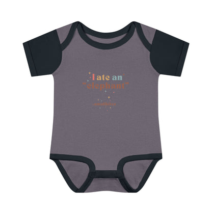 "I Ate an 'Elephant'" Infant Baby Rib Bodysuit