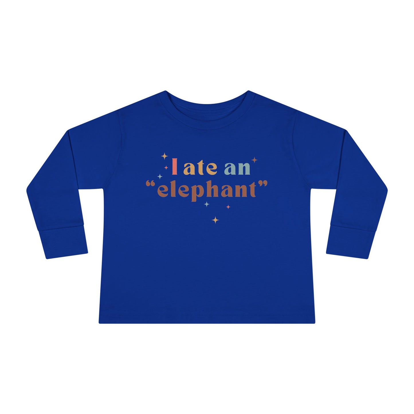 "I Ate an 'Elephant'" Kids Long Sleeve Tee