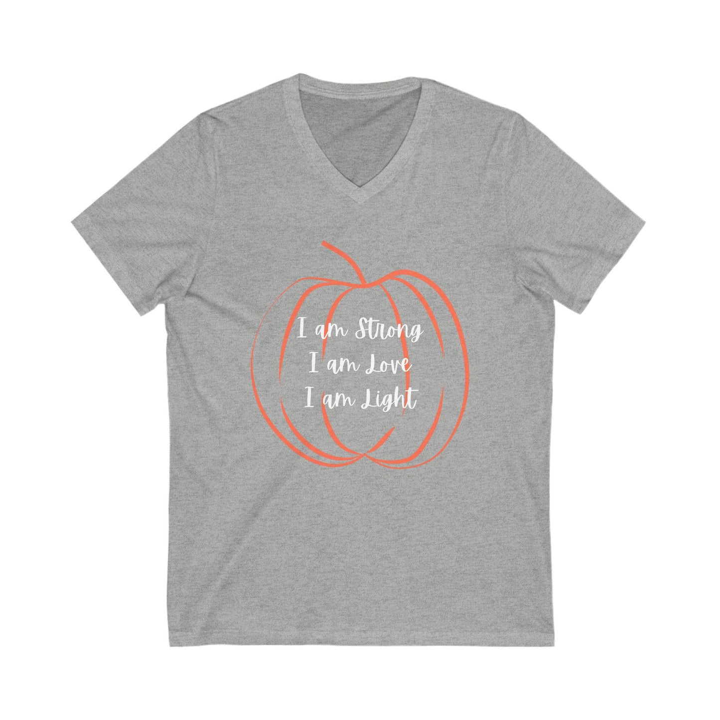 Pumpkin Inspirational V-Neck Tee