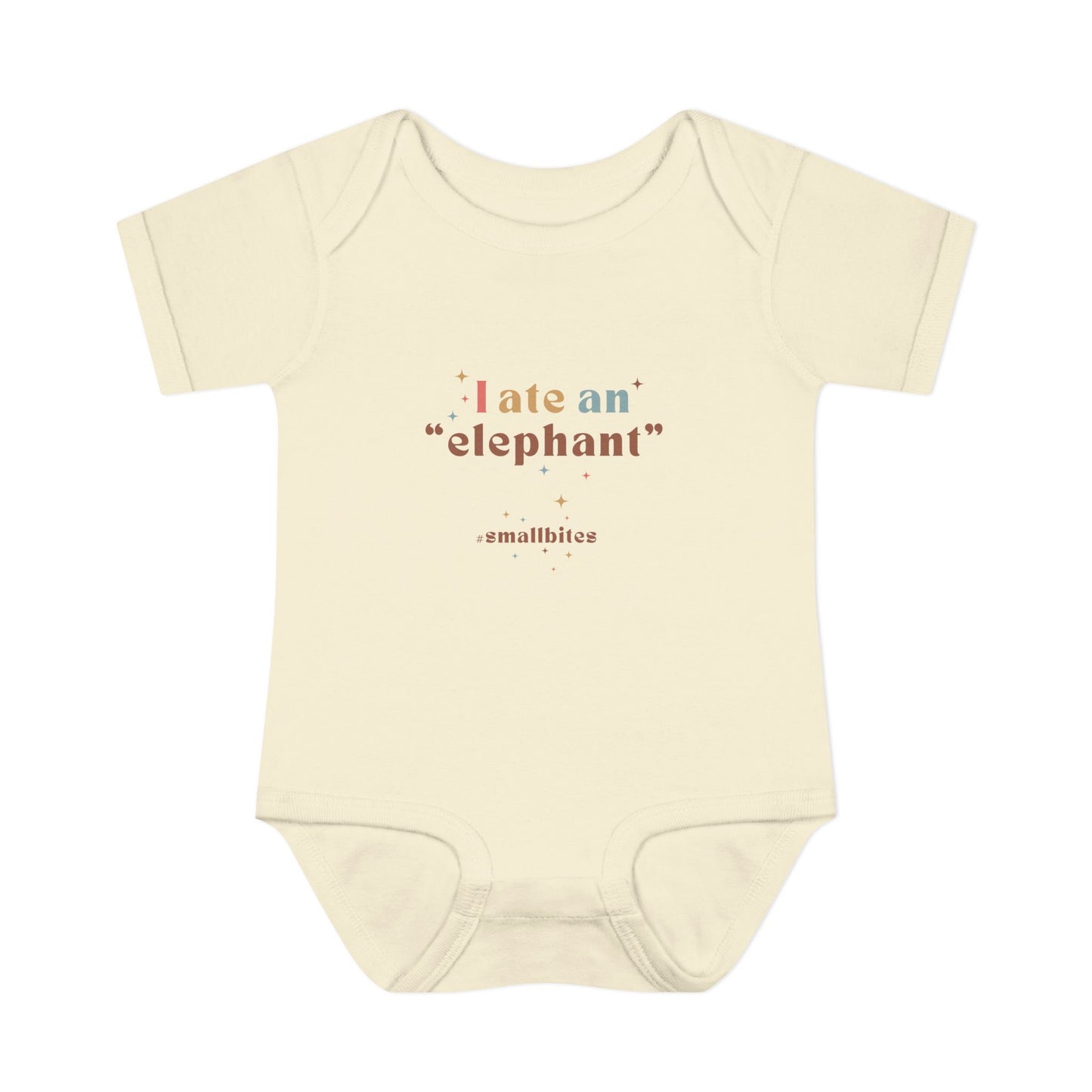 "I Ate an 'Elephant'" Infant Baby Rib Bodysuit