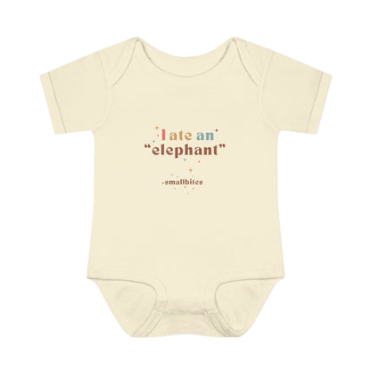 "I Ate an 'Elephant'" Infant Baby Rib Bodysuit