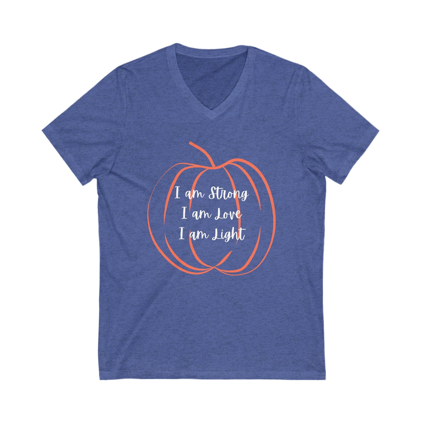 Pumpkin Inspirational V-Neck Tee