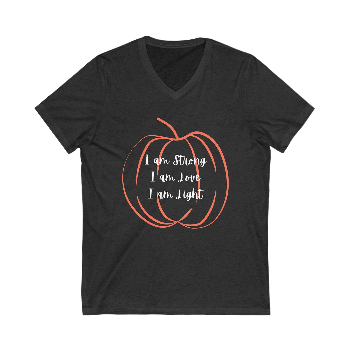 Pumpkin Inspirational V-Neck Tee