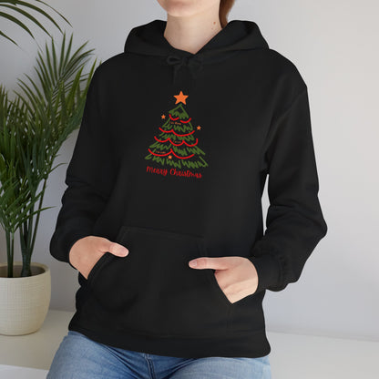 Christmas Tree Sketch Hoodie