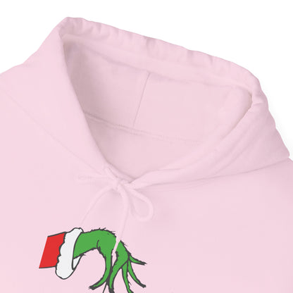 Grinch Hand Holding Ornament Hoodie