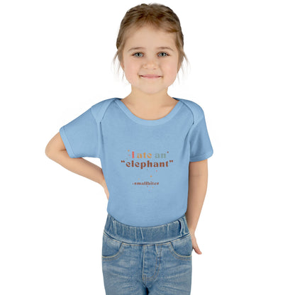 "I Ate an 'Elephant'" Infant Baby Rib Bodysuit
