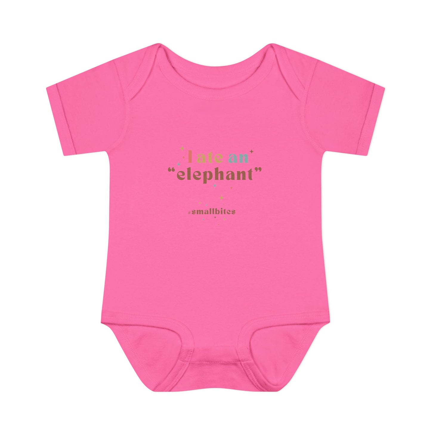 "I Ate an 'Elephant'" Infant Baby Rib Bodysuit