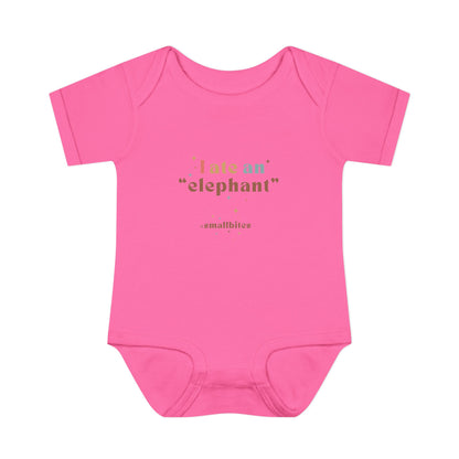 "I Ate an 'Elephant'" Infant Baby Rib Bodysuit