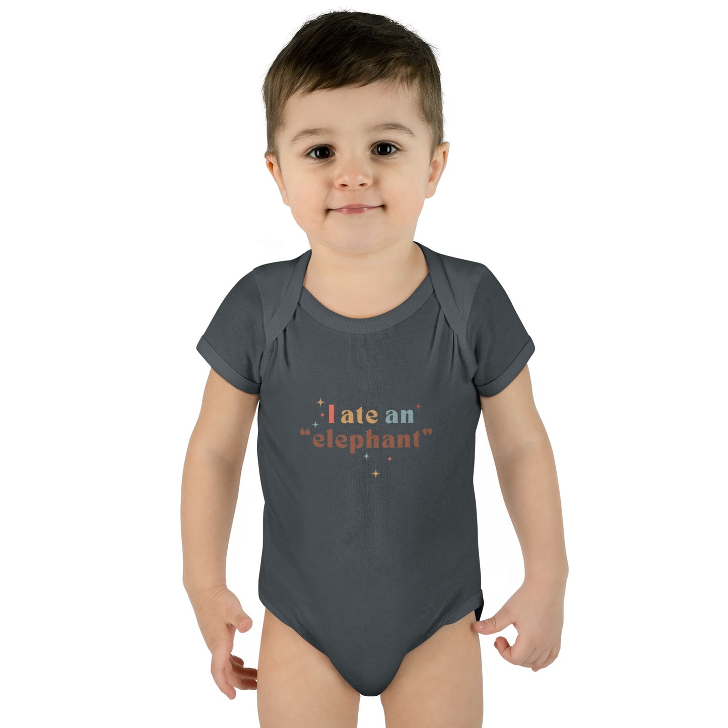 "I Ate an 'Elephant'" Infant Baby Rib Bodysuit