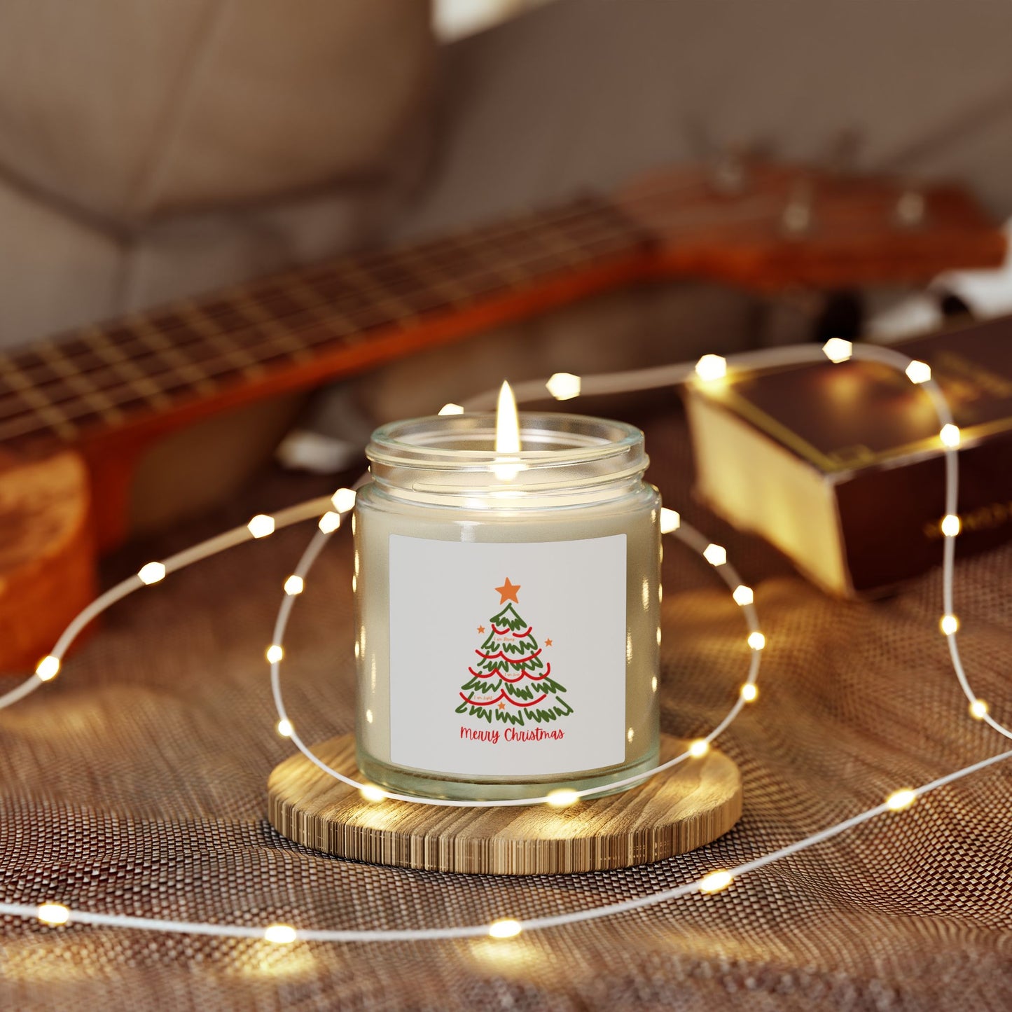 Christmas Tree Scented Candle Coconut Apricot Wax (4oz & 9oz)