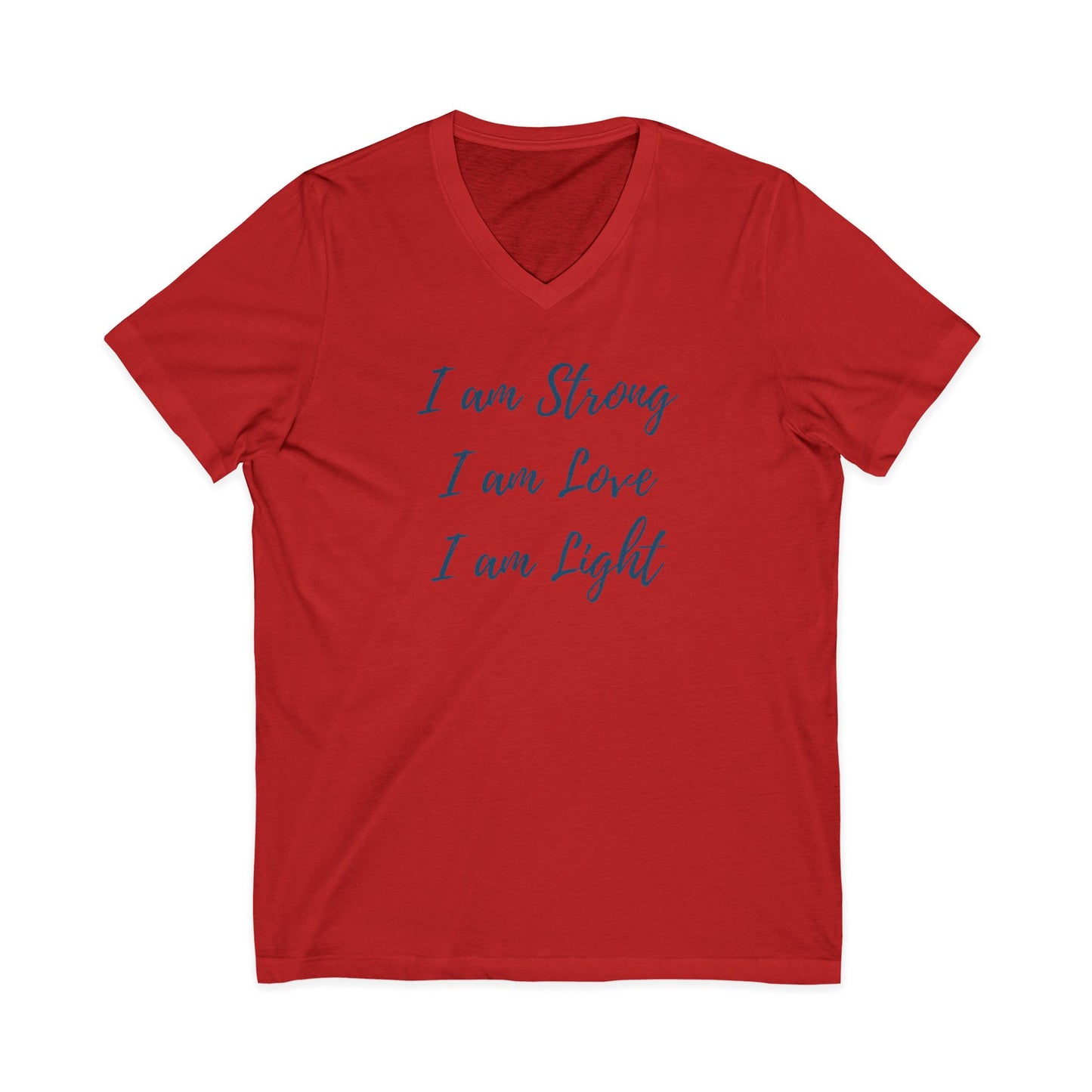 I am Light Jersey Short Sleeve V-Neck Tee