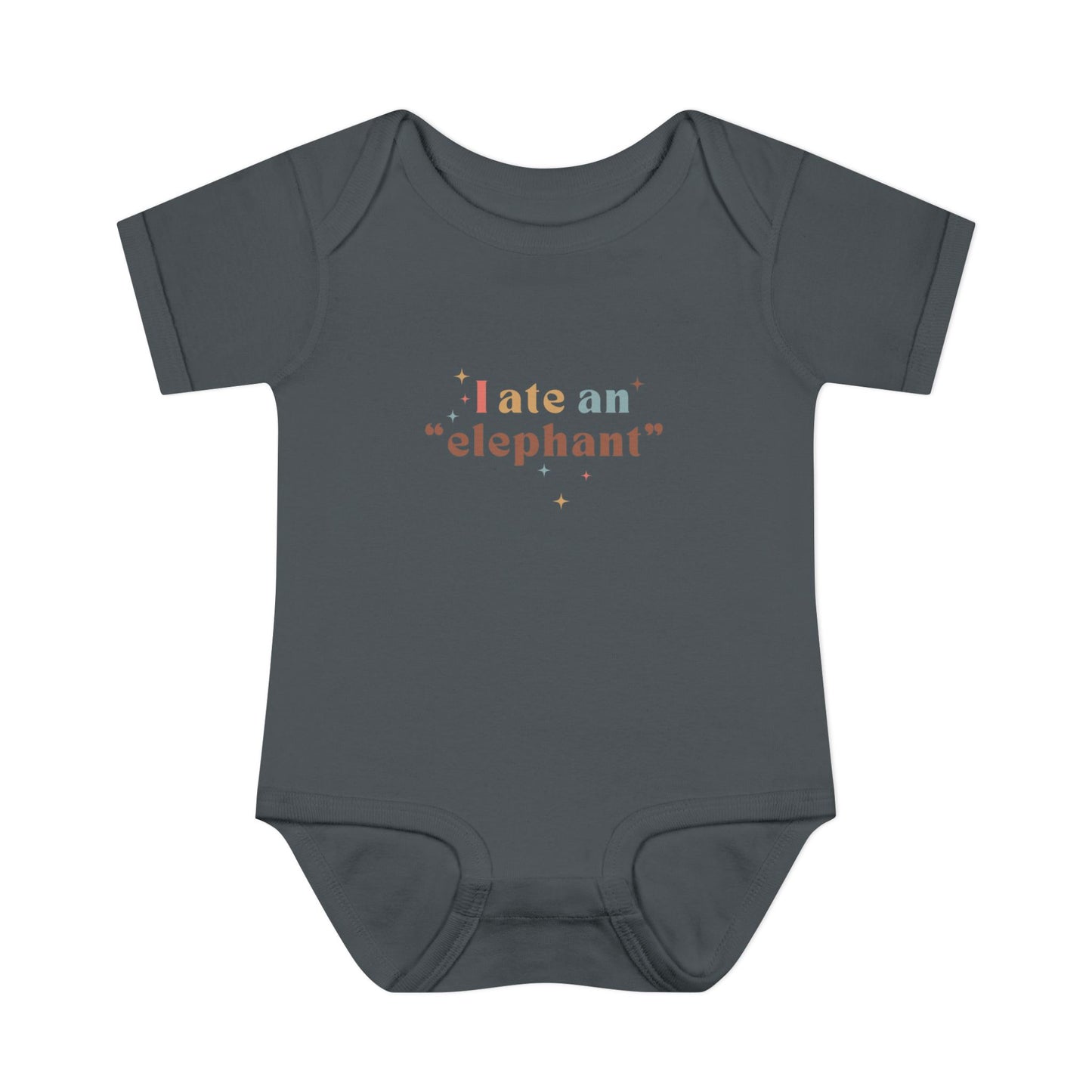 "I Ate an 'Elephant'" Infant Baby Rib Bodysuit