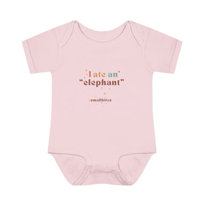 "I Ate an 'Elephant'" Infant Baby Rib Bodysuit