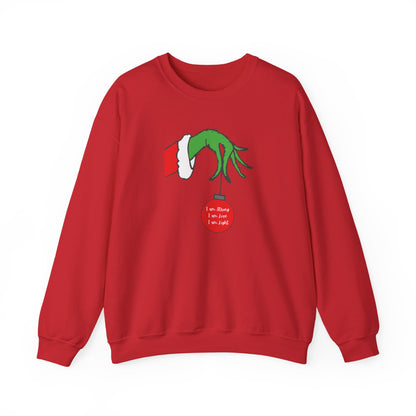 Grinch Hand Ornament Sweatshirt