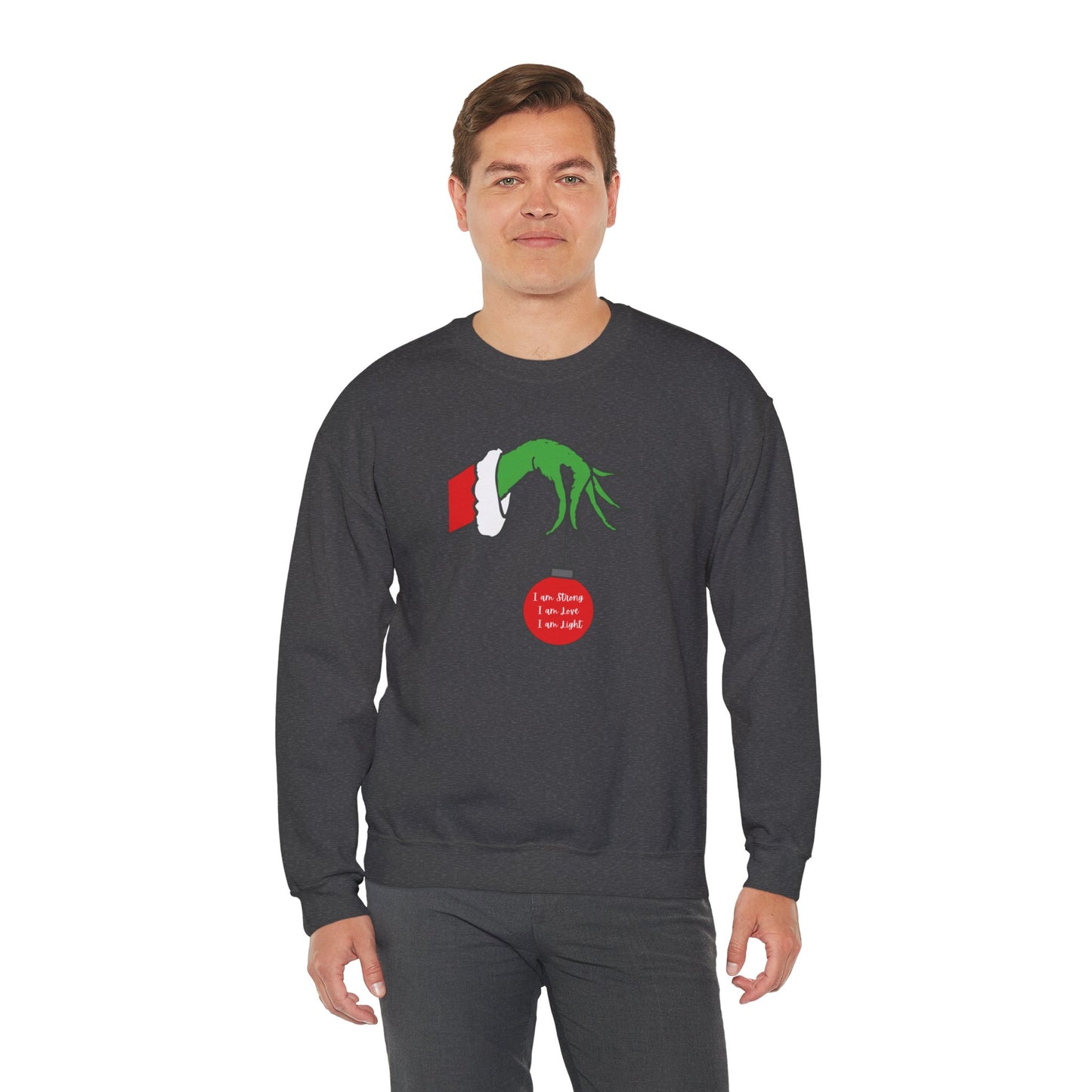 Grinch Hand Ornament Sweatshirt