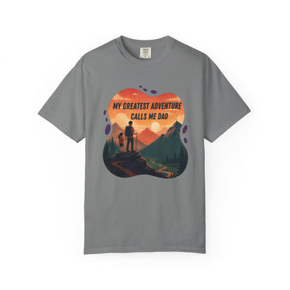 My Greatest Adventure Calls Me Dad T-shirt | Hiking Dad Mountain Design