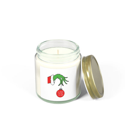 Grinch Hand Christmas Candle  Coconut Apricot Wax (4oz/9oz)