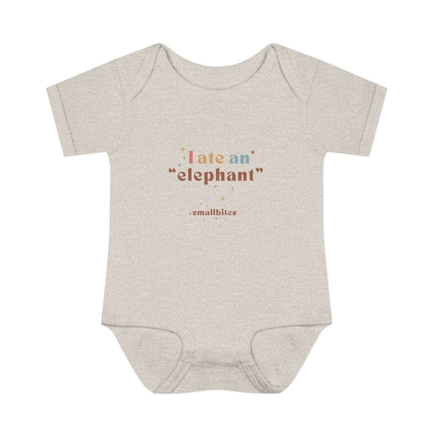 "I Ate an 'Elephant'" Infant Baby Rib Bodysuit