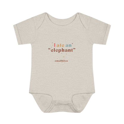 "I Ate an 'Elephant'" Infant Baby Rib Bodysuit