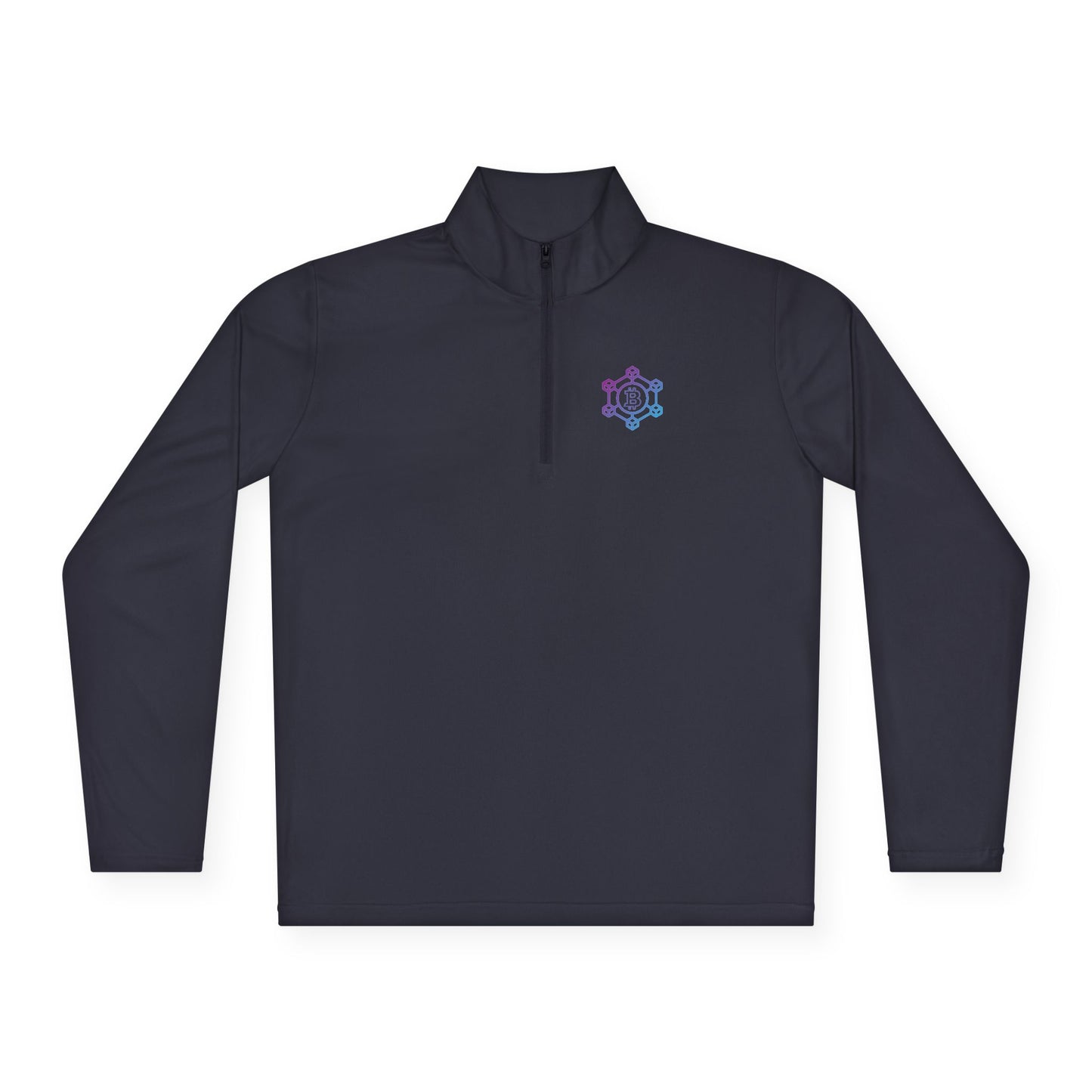 Bitcoin Blockchain Unisex Quarter-Zip Pullover