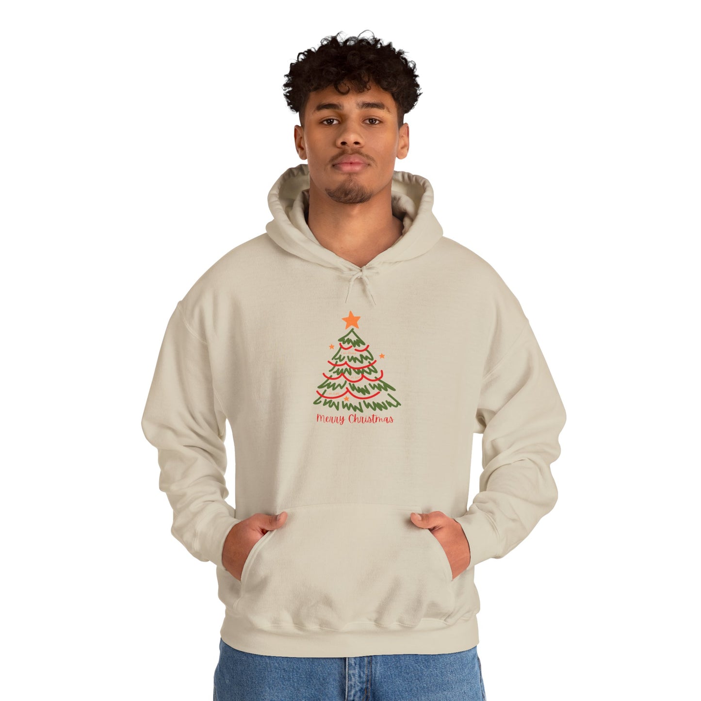 Christmas Tree Sketch Hoodie