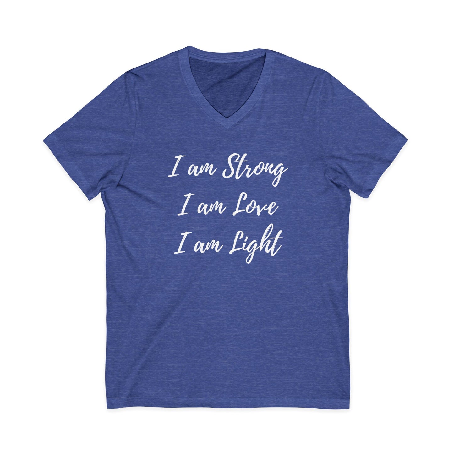 I am Light Jersey Short Sleeve V-Neck Tee