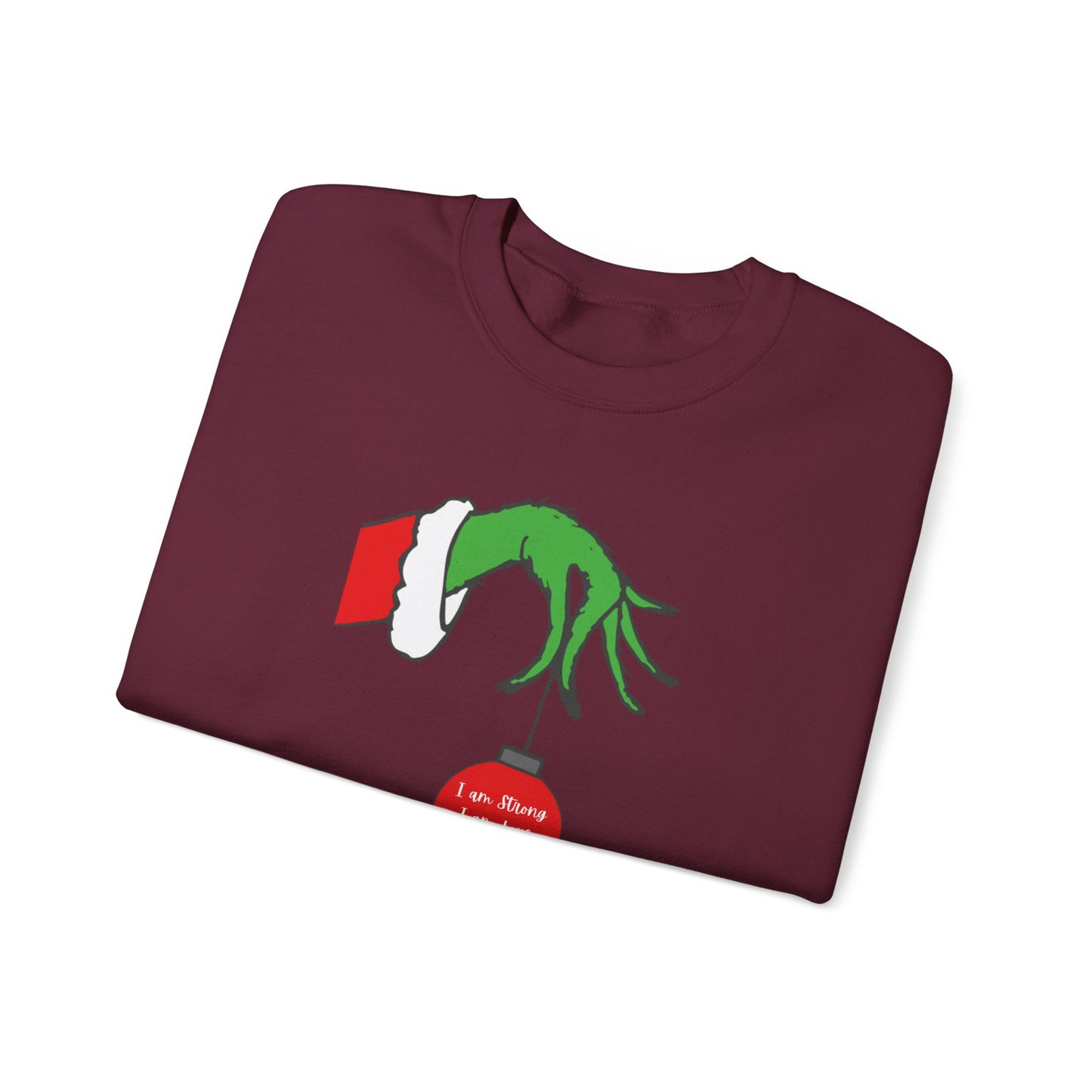 Grinch Hand Ornament Sweatshirt