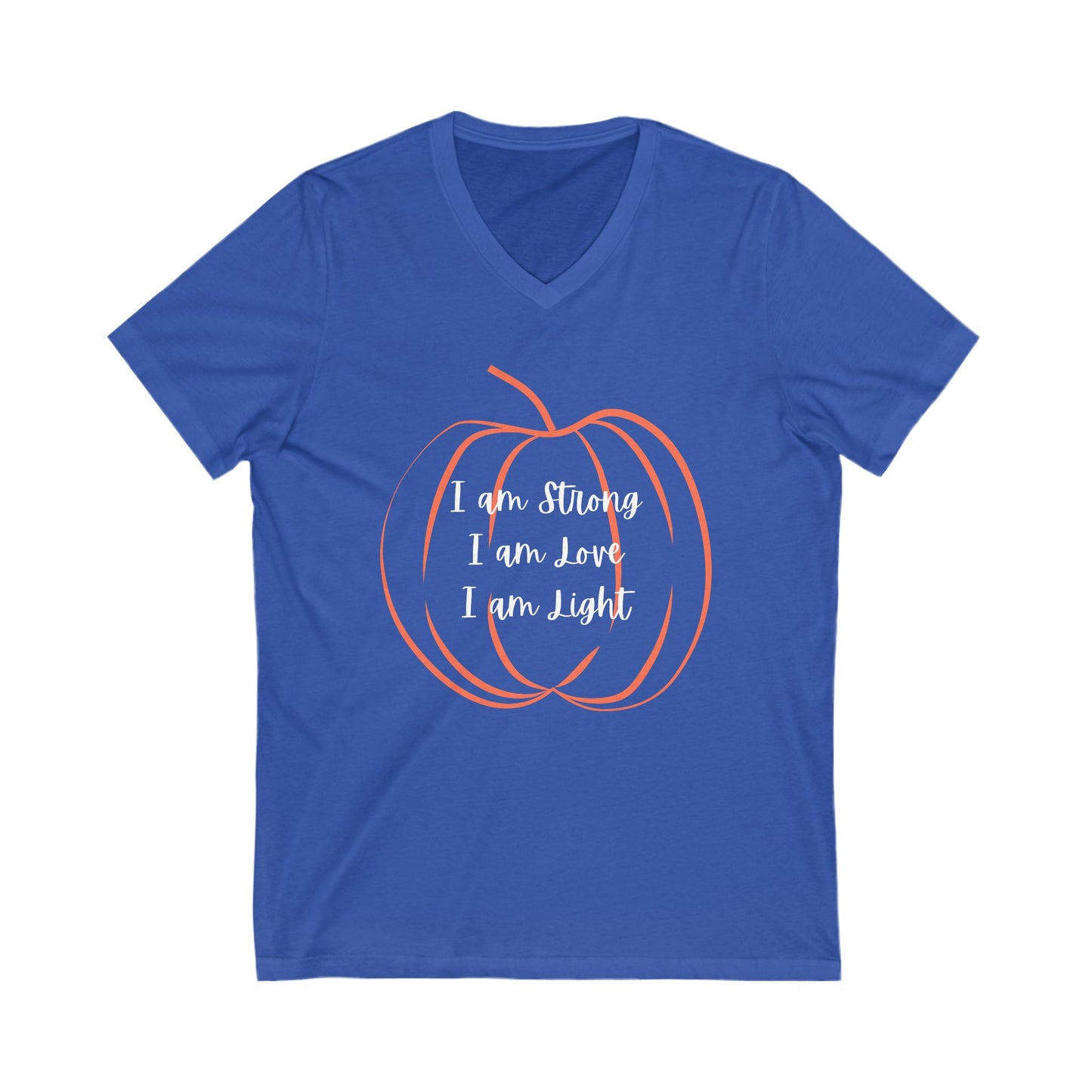 Pumpkin Inspirational V-Neck Tee