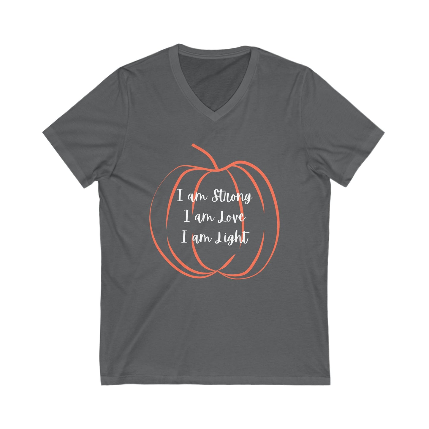 Pumpkin Inspirational V-Neck Tee