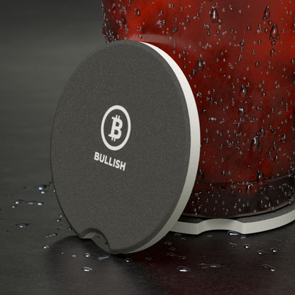 Bitcoin Bullish Soapstone Car Coaster