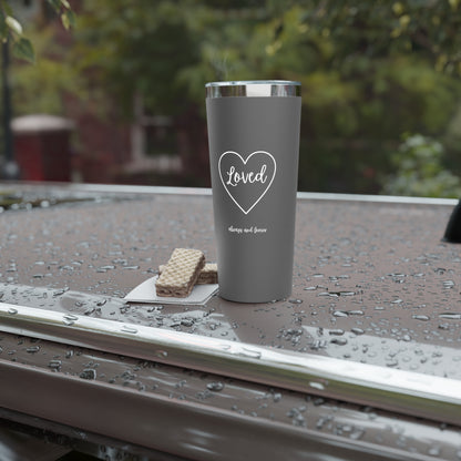 Loved Heart 22oz Insulated Tumbler — Copper Vacuum Travel Mug