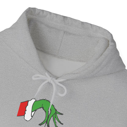 Grinch Hand Holding Ornament Hoodie