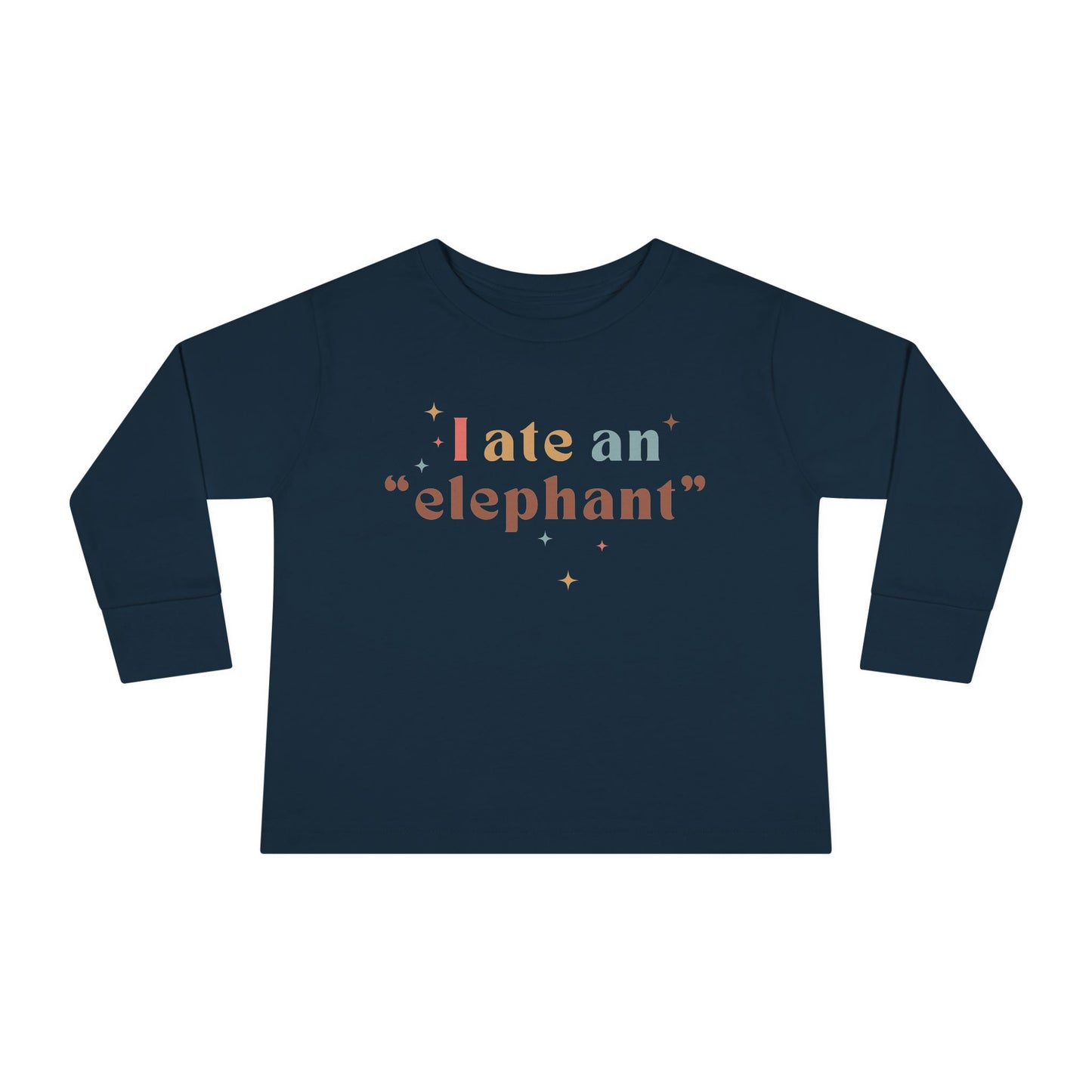 "I Ate an 'Elephant'" Kids Long Sleeve Tee