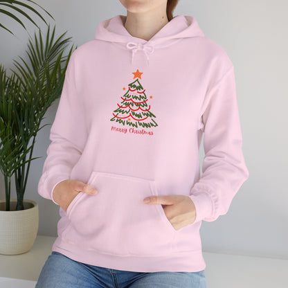 Christmas Tree Sketch Hoodie