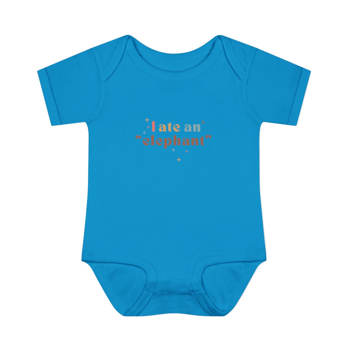 "I Ate an 'Elephant'" Infant Baby Rib Bodysuit