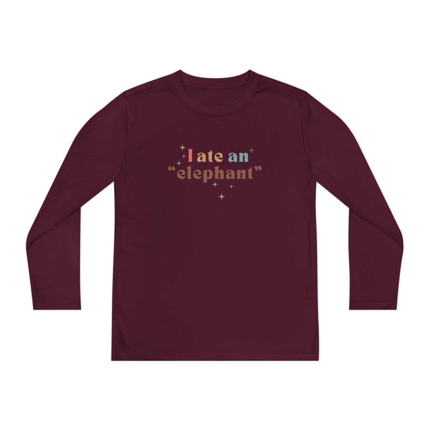 "I Ate an 'Elephant'" Teen Long Sleeve Tee