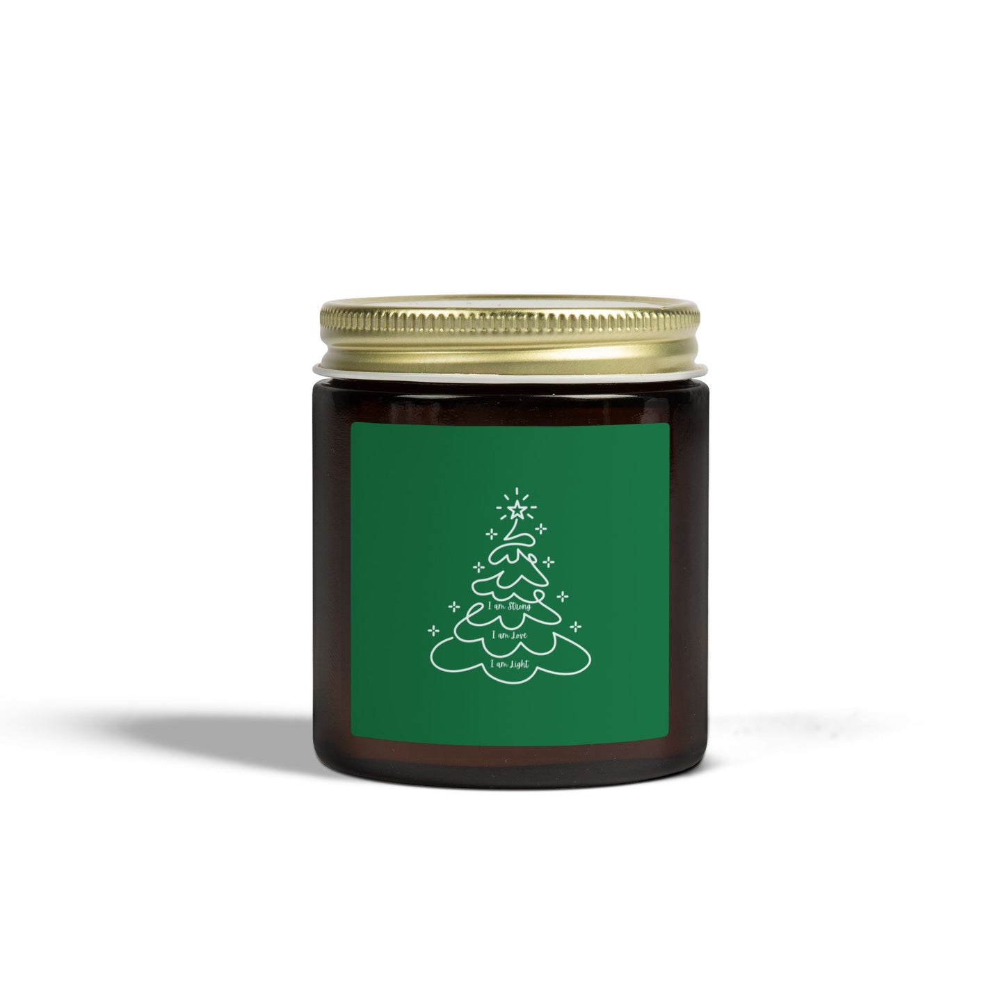 Holiday Christmas Tree Jar Candle Coconut Apricot Scented Candle (4oz & 9oz)