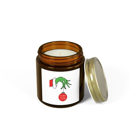 Grinch Hand Christmas Candle  Coconut Apricot Wax (4oz/9oz)