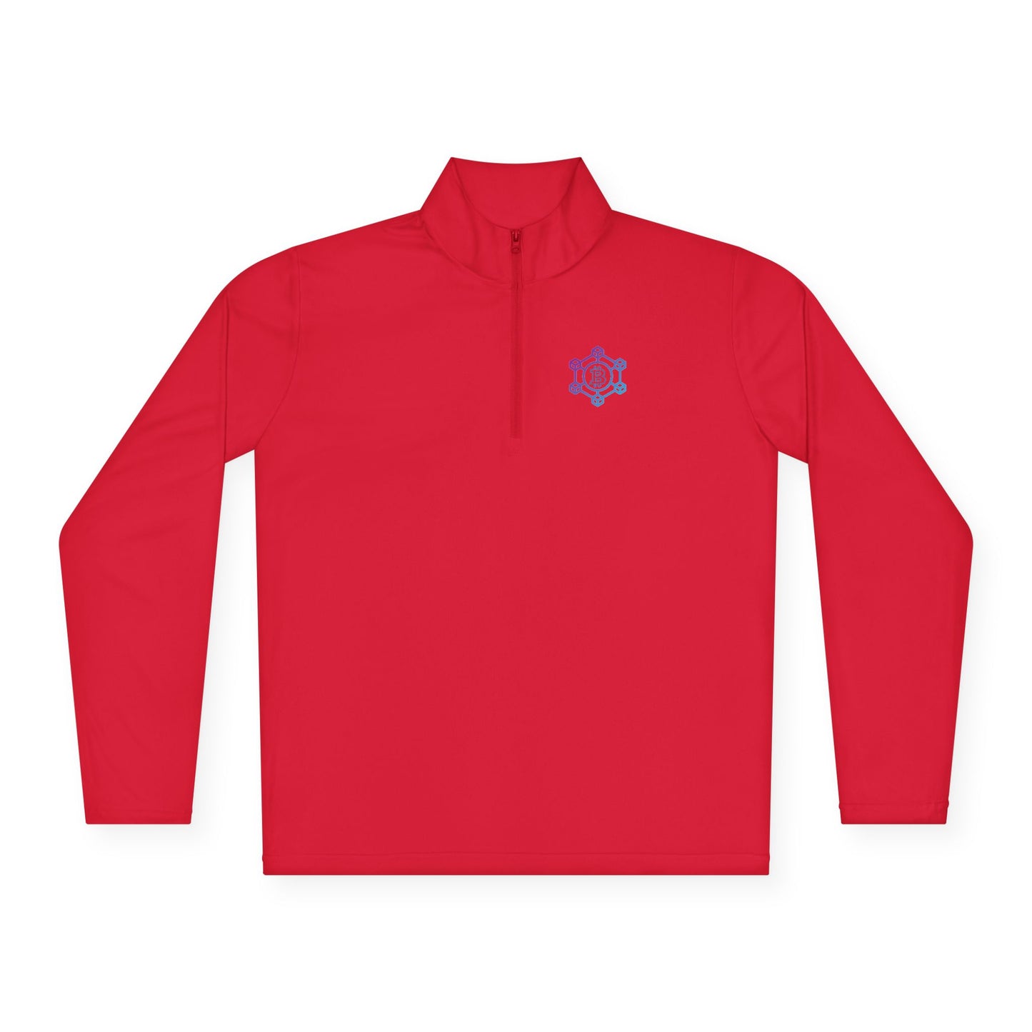 Bitcoin Blockchain Unisex Quarter-Zip Pullover